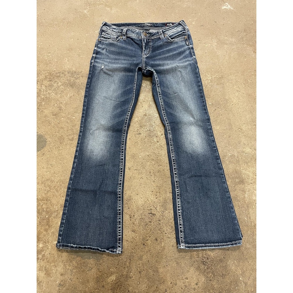 Silver Jeans Co. Jeans Womens W31 L31 Medium Wash Tuesday Mid Boot Bootcut Denim
